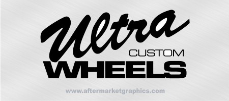 Ultra Wheels Decals - Pair (2 pieces)
